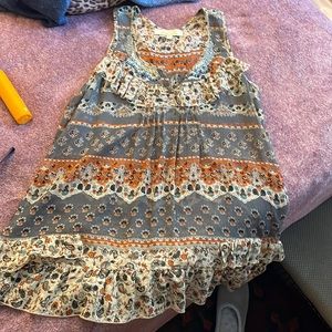 Boho beautiful casual beaded top!